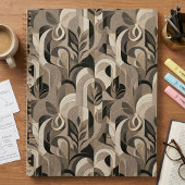 Elegante Neutrale Abstracte Geometrische Notitiebo Planner