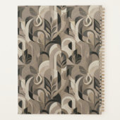 Elegante Neutrale Abstracte Geometrische Notitiebo Planner (Achterkant)