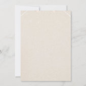 Elegante neutrale babyshower uitnodiging – Minimal (Achterkant)