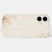 Elegante neutrale bloem telefoonhoes | Luxe botani Case-Mate iPhone Case (Achterkant (horizontaal))