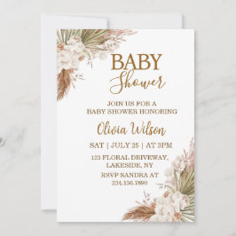 Elegante Neutrale Boho Bloemenkraam Kaart