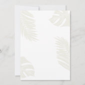 Elegante neutrale Boho laat gouden kruis doop Kaart (Achterkant)