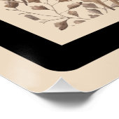 Elegante neutrale botanische kunstprint perfect poster (Hoek)