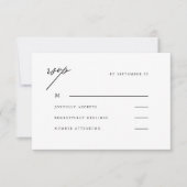 Elegante Neutrale Bruiloft RSVP (Voorkant)