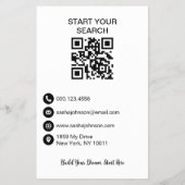 Elegante Neutrale Foto QR Code Vastgoed Flyer (Achterkant)