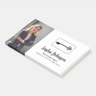 Elegante Neutrale Foto QR Code Vastgoed Post-it® Notes