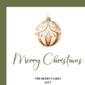Elegante neutrale kerstboog gepersonaliseerde serv servet