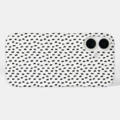 Elegante Neutrale Kwaststreken Modern Zwart & Wit Case-Mate iPhone Case (Achterkant (horizontaal))