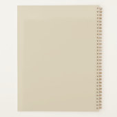 Elegante Neutrale Meisjes Planner (Achterkant)