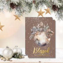 Elegante neutrale ornament goud gezegende script