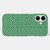 Elegante neutrale penseelstreken moderne bladgroen Case-Mate iPhone case (Achterkant (horizontaal))