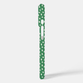 Elegante neutrale penseelstreken moderne bladgroen Case-Mate iPhone case (Achterkant / Links)