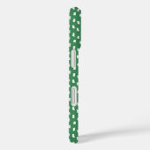 Elegante neutrale penseelstreken moderne bladgroen Case-Mate iPhone case (Achterkant / Rechts)