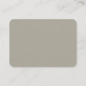 Elegante neutrale trouw-RSVP QR-code reactie  Informatiekaartje (Achterkant)