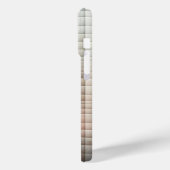 Elegante neutrale verloop Micro-Grid telefoonhoes  Case-Mate iPhone Case (Achterkant / Links)