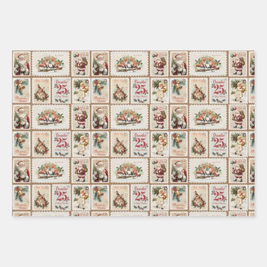 Elegante Neutrale Waterverf Kerstvakantie Print Inpakpapier Vel (Voorkant 2)