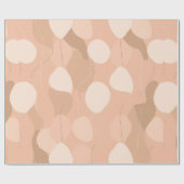 Elegante neutralen: Abstract ballonpatroon Cadeaupapier (Vlak)