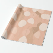 Elegante neutralen: Abstract ballonpatroon Cadeaupapier (Uitgerold)
