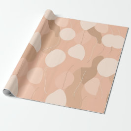 Elegante neutralen: Abstract ballonpatroon Cadeaupapier