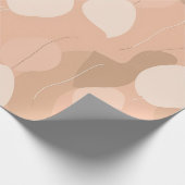 Elegante neutralen: Abstract ballonpatroon Cadeaupapier (Hoek)