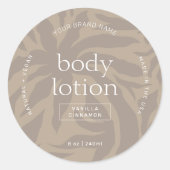 Elegante Neutrals Lotion Jar Ronde Product Label (Voorkant)