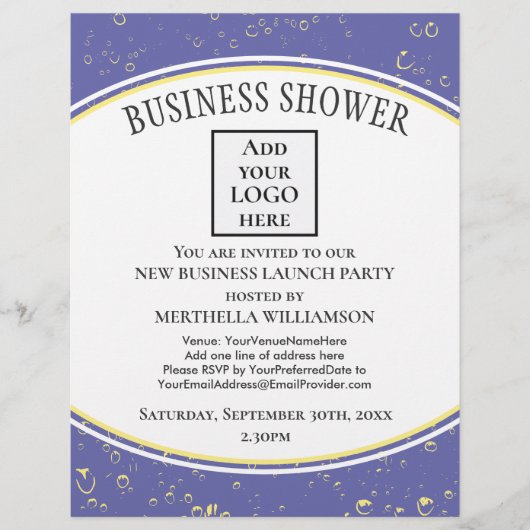 Elegante New Business LOGO Flyer (Voorkant)