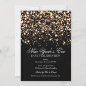 Elegante New Years Eve Gold Midnight Glam Kaart (Voorkant)