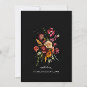 Elegante Nieuw-Tijdperk Tuin Bloemen Bruiloft Save The Date (Achterkant)