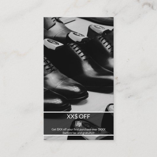 Elegante nieuwe klant korting werknemer beloning aanbevelingskaartje (Voorkant)