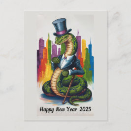 Elegante Nieuwjaarskaart 2025 voor Zakelijke Beroe Feestdagenkaart