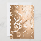 Elegante Nieuwjaarsmiddag Feest Uitnodiging (Achterkant)