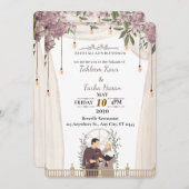 Elegante Nikaah uitnodigingskaart voor Moslims | U Kaart (Voorkant / Achterkant)