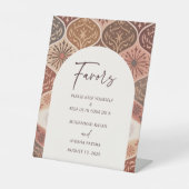 Elegante Nikkah Arabisch Islamitische bruiloft gun Reclamebord Met Voetstuk (Voorkant)