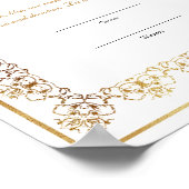 Elegante Nikkah-certificaat Moslim Islamitisch Huw Poster (Hoek)