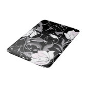 Elegante Noir Floral Swirl Badmat (Gekanteld)
