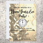 Elegante Noon Year's Eve Party uitnodiging