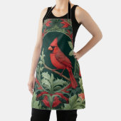 Elegante noordelijke kardinaal William Morris geïn Schort (Insitu)