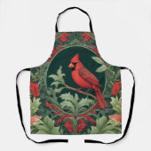 Elegante noordelijke kardinaal William Morris geïn Schort (Voorkant)