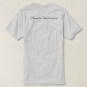 Elegante Noorse Rosemaling Bloemhart T-Shirt