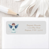 Elegante Nordic Christmas Angel met een kaars Etiket (Insitu)