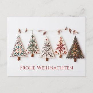 Elegante Nordic Style Weihnachtsbäume Briefkaart