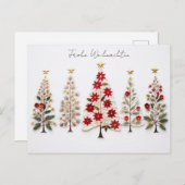 Elegante Nordic Style Weihnachtsbäume Briefkaart (Voorkant / Achterkant)