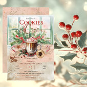 Elegante nostalgische koekjes en cacao vakantie pa kaart