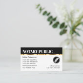 Elegante Notaris Bewijsbare Zakelijke Kaarten Visitekaartje (Staand voorkant)