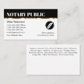 Elegante Notaris Bewijsbare Zakelijke Kaarten Visitekaartje (Voorkant / Achterkant)
