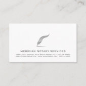 Elegante notaris dienst visitekaartje (Voorkant)