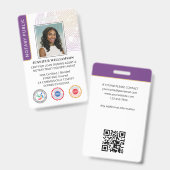 Elegante Notaris Handtekening Agent ID Badge Logo  (Voor- en achterkant)