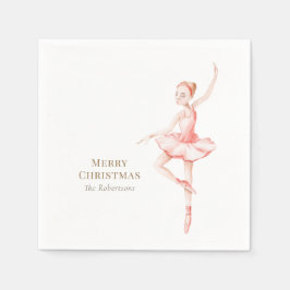 Elegante Notenkraker Ballerina Kerstmis Servet