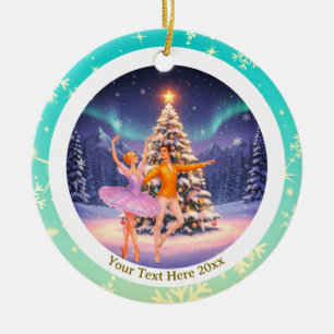 Elegante Notenkraker Ballet Kerst Baljurk Cadeau Keramisch Ornament