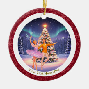 Elegante Notenkraker Ballet Kerst Balleteuse Cadea Keramisch Ornament